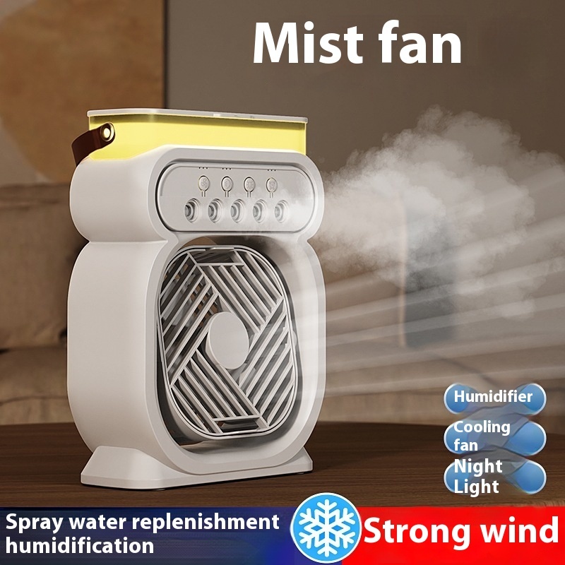 3 In 1 Portable Air Conditioner Evaporative Air Cooler LED Night Lights 3 Speeds Humidifier Fan 10 3 In 1 Portable Air Conditioner Evaporative Air Cooler LED Night Lights 3 Speeds Humidifier Fan - Image 10