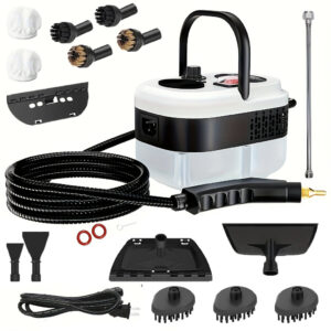 Handheld Steam Cleaner, 2500W Pressurized Steam Cleaner With 1.2L Water Tank And 12 Attachments