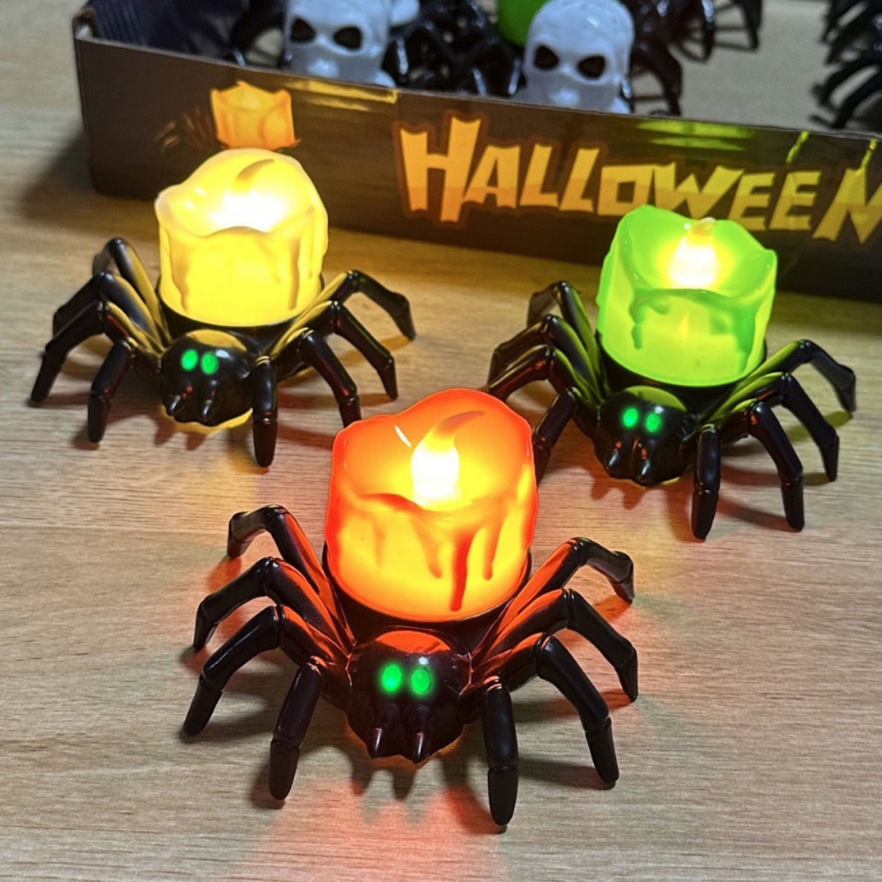 Halloween Decoration Spider Night Lights 2 Halloween Decoration Spider Night Lights - Image 2