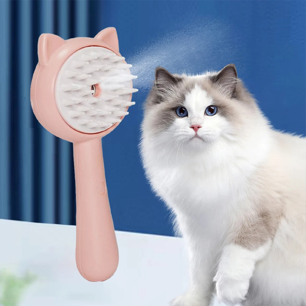 Hair Multifunctional Rechargeable Self Cleaning Slicker Brush With Mist 5 Hair Multifunctional Rechargeable Self Cleaning Slicker Brush With Mist - Image 5