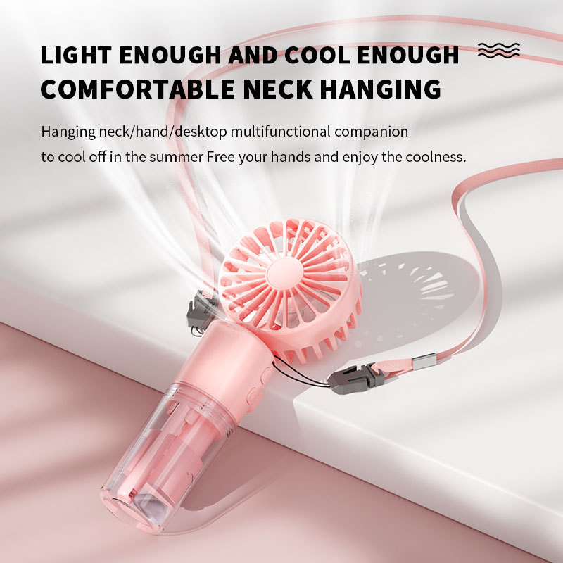 Portable Handheld Spray Fan 4-Speed Water Spray Mist Fan 2 Portable Handheld Spray Fan 4-Speed Water Spray Mist Fan - Image 2