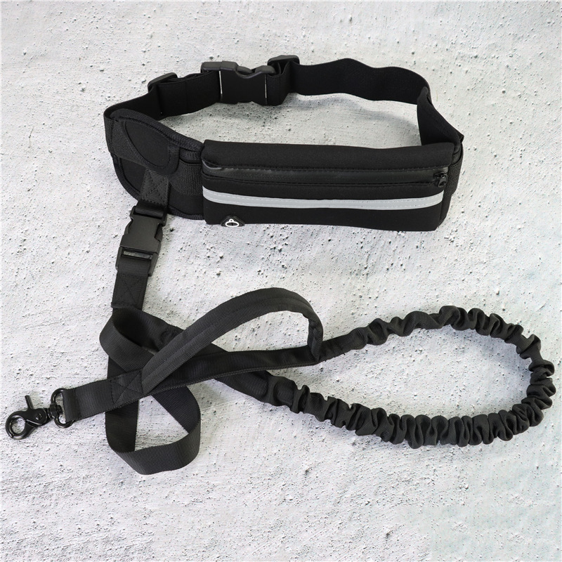 Hands Free Dog Leash Shock Absorbing Phone Pocket And Water Bottle Holder 2 Hands Free Dog Leash Shock Absorbing Phone Pocket And Water Bottle Holder - Image 2