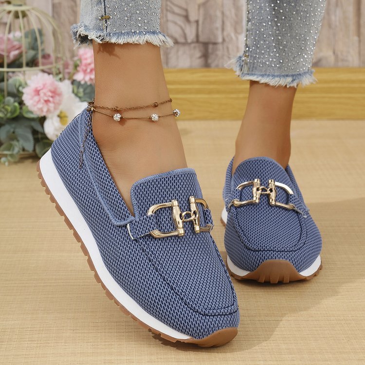 Women's Solid Color Flat Sneakers 9 Women's Solid Color Flat Sneakers - Image 9