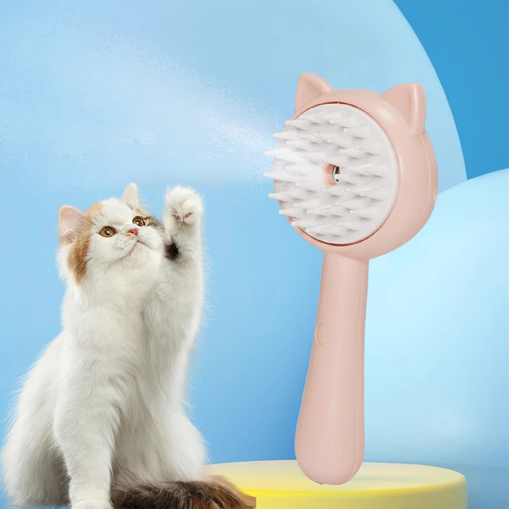 Hair Multifunctional Rechargeable Self Cleaning Slicker Brush With Mist 10 Hair Multifunctional Rechargeable Self Cleaning Slicker Brush With Mist - Image 10