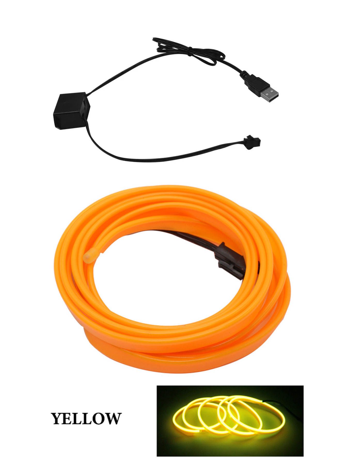 Car Interior Neon LED Lights USB LED With USB 8 Car Interior Neon LED Lights USB LED With USB - Image 8