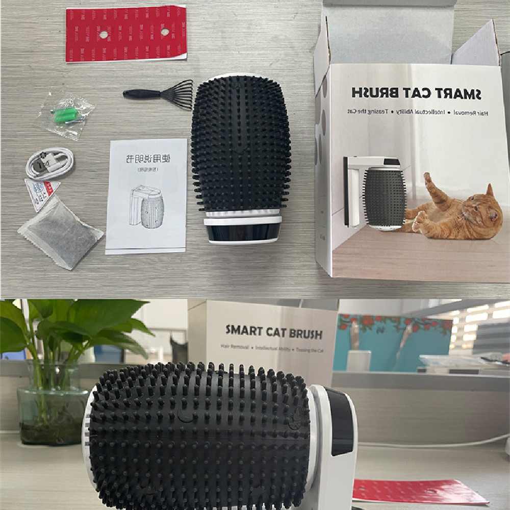 Automatic Cat Self Groomer Wall Corner Brushes Soft Cat Corner Scratcher Self Grooming 3 Automatic Cat Self Groomer Wall Corner Brushes Soft Cat Corner Scratcher Self Grooming - Image 3