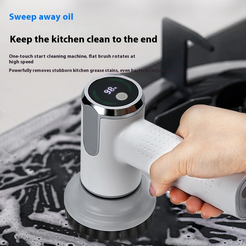 Waterproof Wireless Multifunctional Smart Display Electric Cleaning Brush 8 Waterproof Wireless Multifunctional Smart Display Electric Cleaning Brush - Image 8