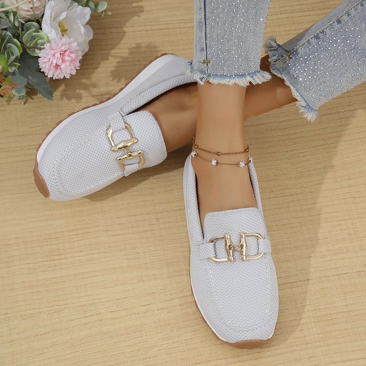 Women's Solid Color Flat Sneakers 10 Women's Solid Color Flat Sneakers - Image 10