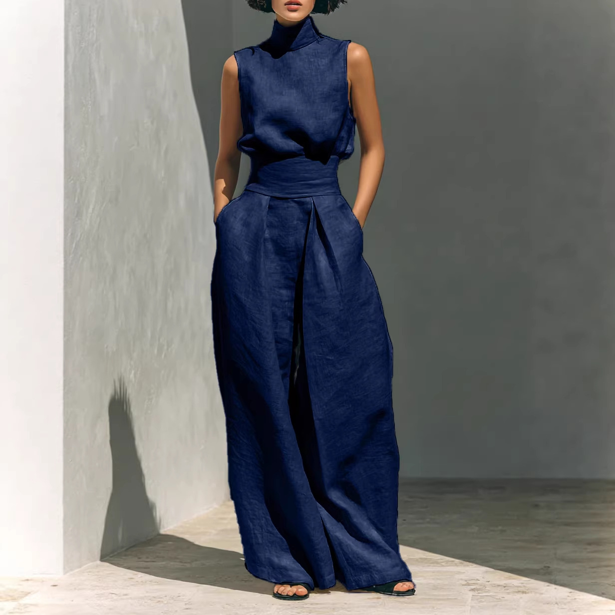 Casual Sleeveless Summer Suit 6 Casual Sleeveless Summer Suit - Image 6