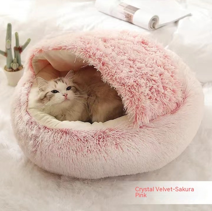 2 In 1 Dog And Cat Bed Pet Winter Bed 7 2 In 1 Dog And Cat Bed Pet Winter Bed - Image 7