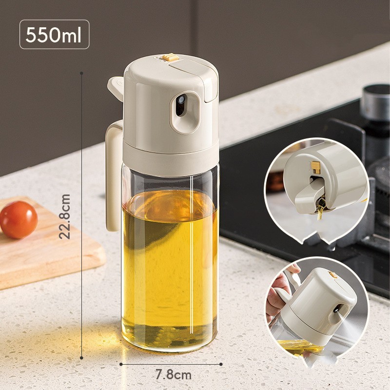2 In 1 Oil Sprayer Bottle Oil Mister Vinegar Bottle 4 2 In 1 Oil Sprayer Bottle Oil Mister Vinegar Bottle - Image 4