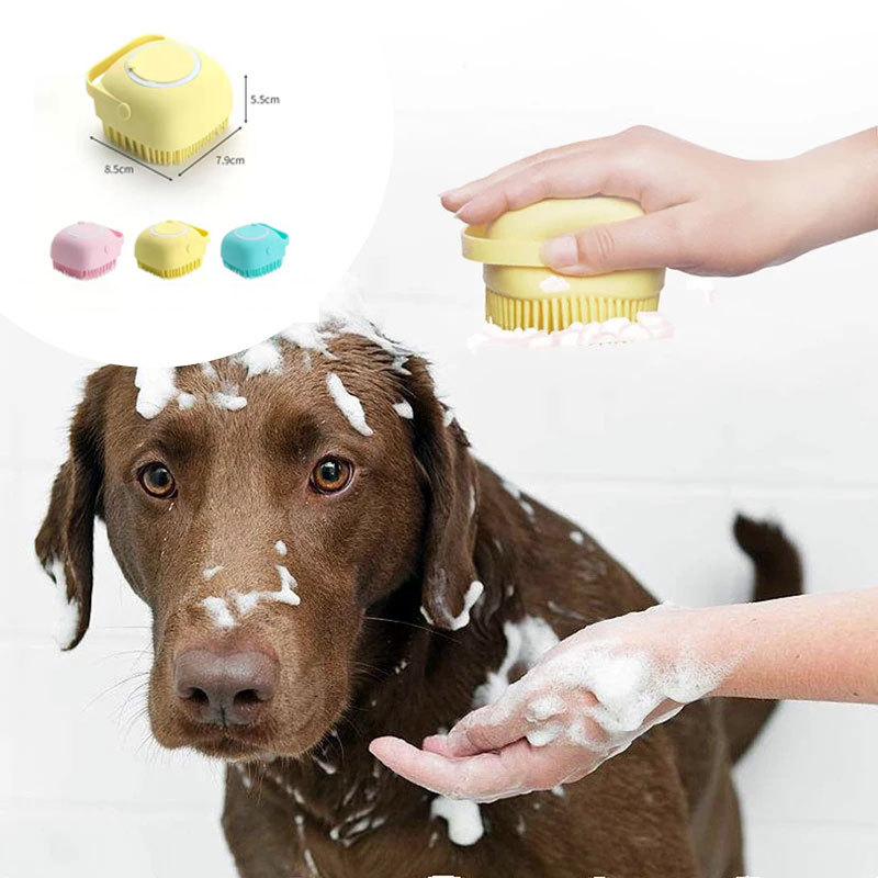 Silicone Dog Bath Massage Gloves Brush 8 Silicone Dog Bath Massage Gloves Brush - Image 8