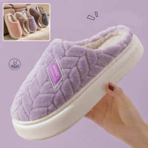 Non-slip Thick-soled Plush Slippers Indoor Fleece Shoes