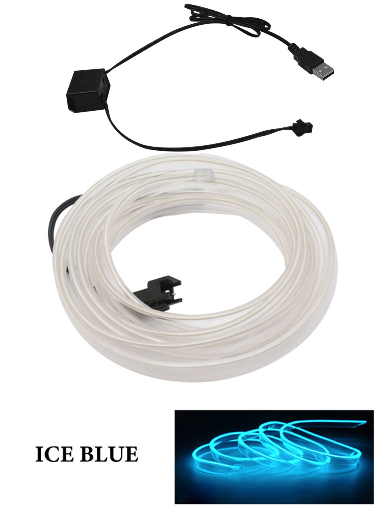 Car Interior Neon LED Lights USB LED With USB 9 Car Interior Neon LED Lights USB LED With USB - Image 9
