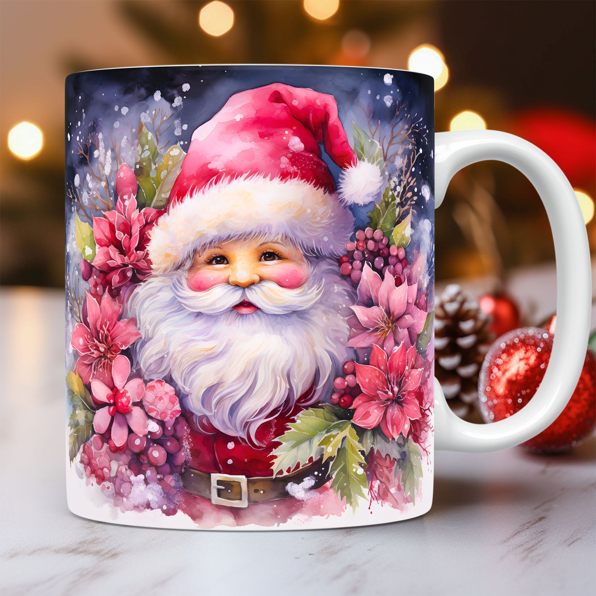 3D Christmas Ceramic Mug Snowman Santa Space Design 10 3D Christmas Ceramic Mug Snowman Santa Space Design - Image 10