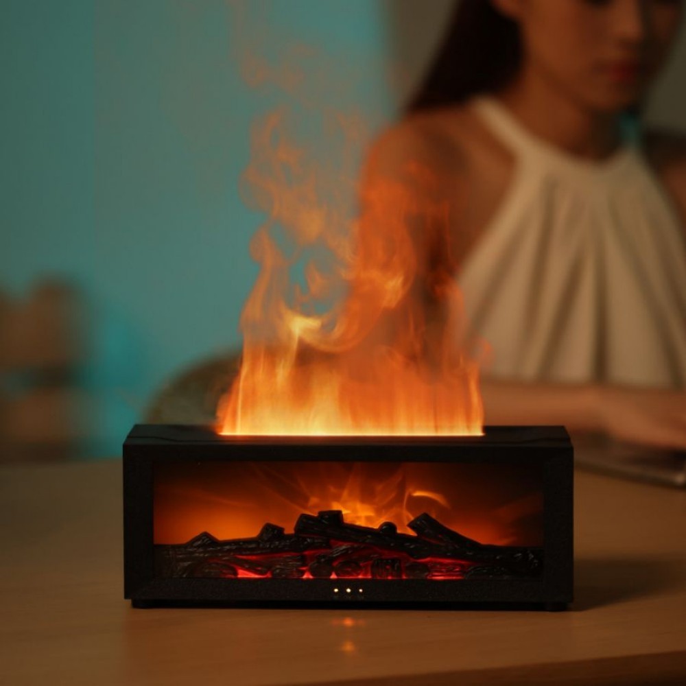 Fireplace Simulation Flame Aromatherapy Machine 1 Fireplace Simulation Flame Aromatherapy Machine