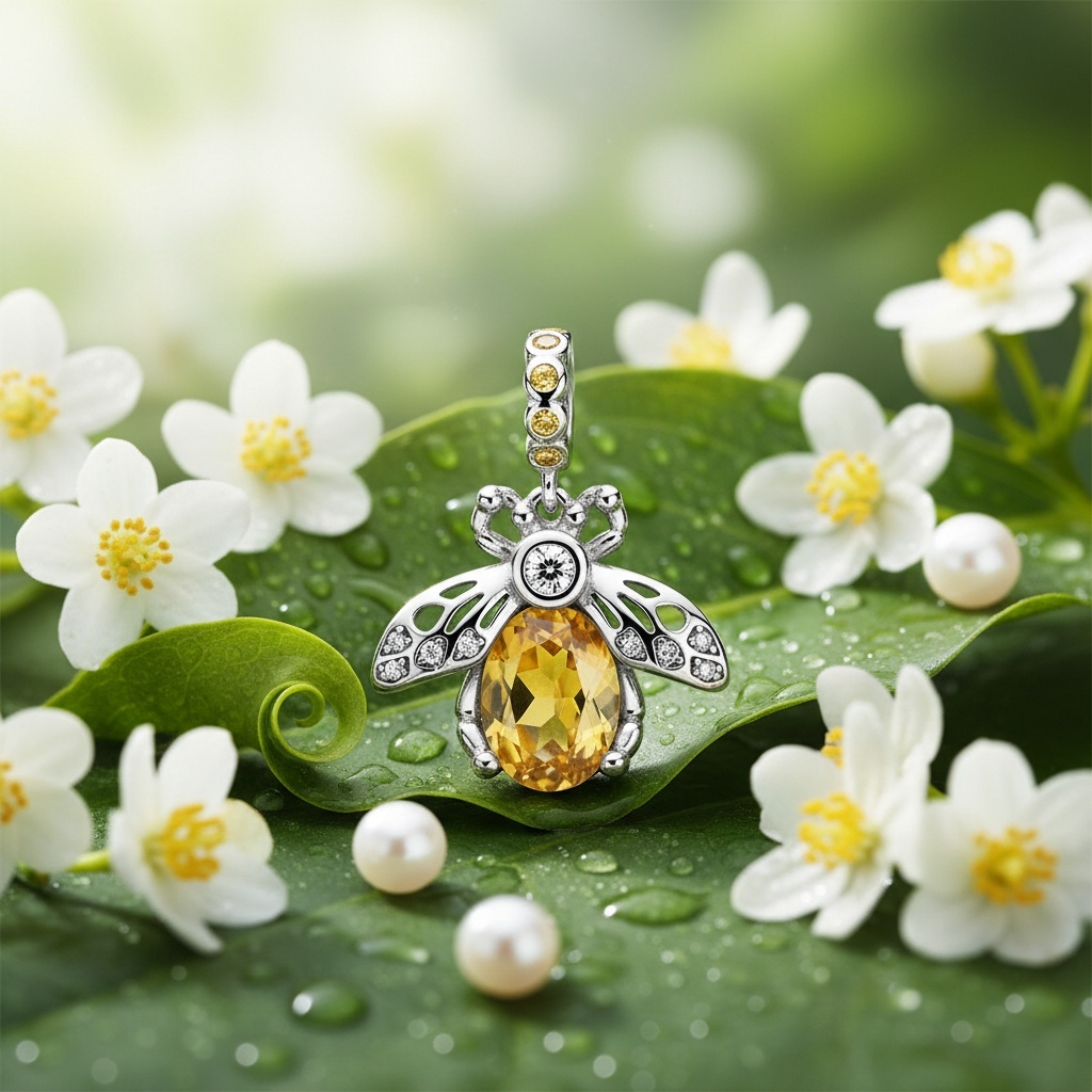 925 Sterling Silver AAA CZ Bee Dangle Charms for Bracelet for Women Girls 4 925 Sterling Silver AAA CZ Bee Dangle Charms for Bracelet for Women Girls - Image 4