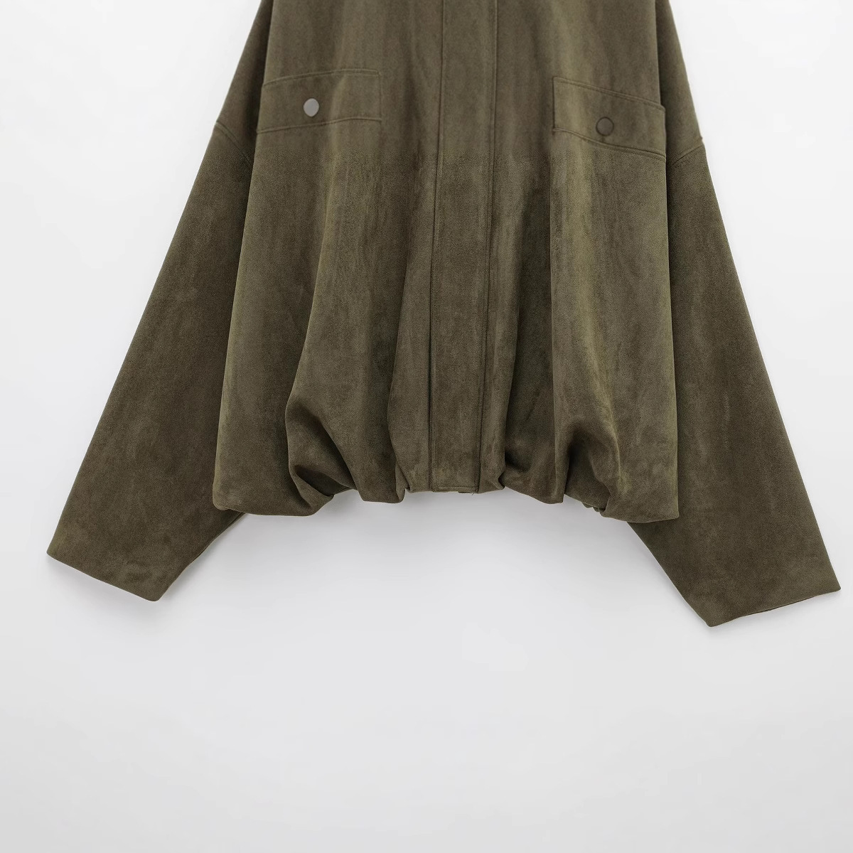 Faux Suede Texture Pilot Jacket - Men's Casual Zip Up Coat 3 Faux Suede Texture Pilot Jacket - Men's Casual Zip Up Coat - Image 3