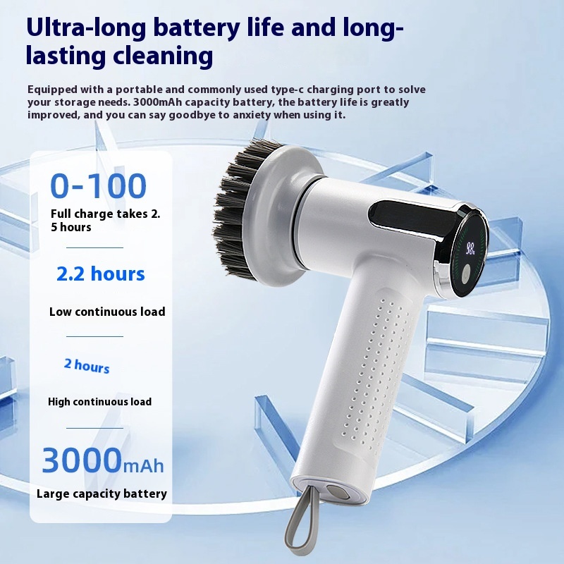 Waterproof Wireless Multifunctional Smart Display Electric Cleaning Brush 4 Waterproof Wireless Multifunctional Smart Display Electric Cleaning Brush - Image 4