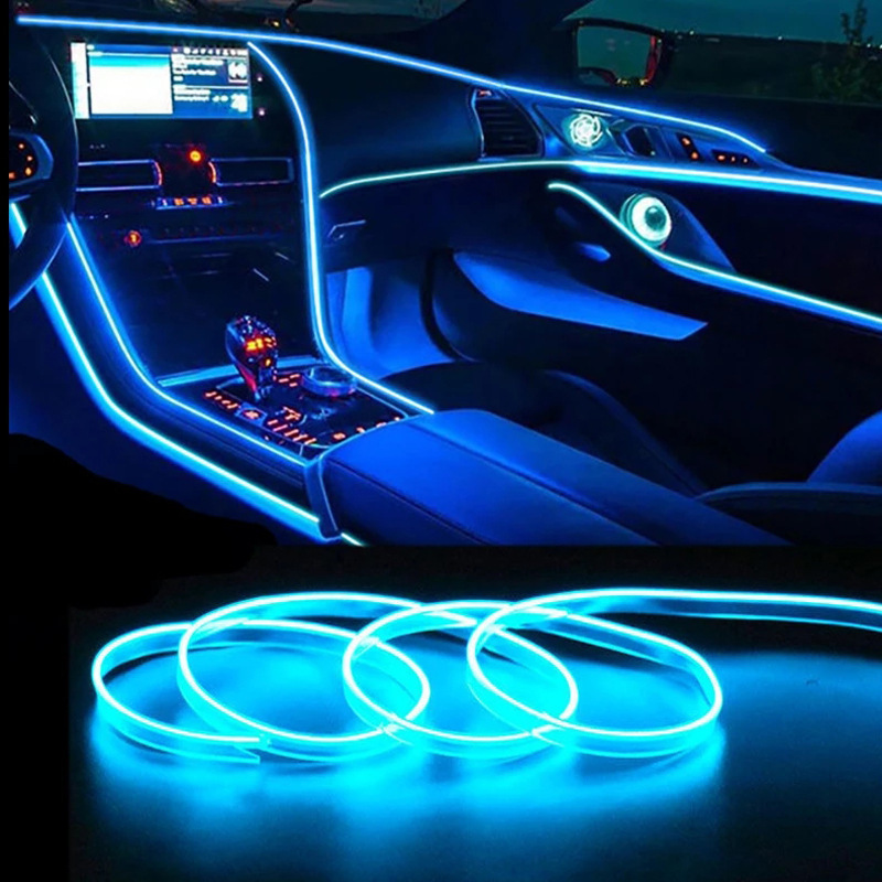 Car Interior Neon LED Lights USB LED With USB 3 Car Interior Neon LED Lights USB LED With USB - Image 3