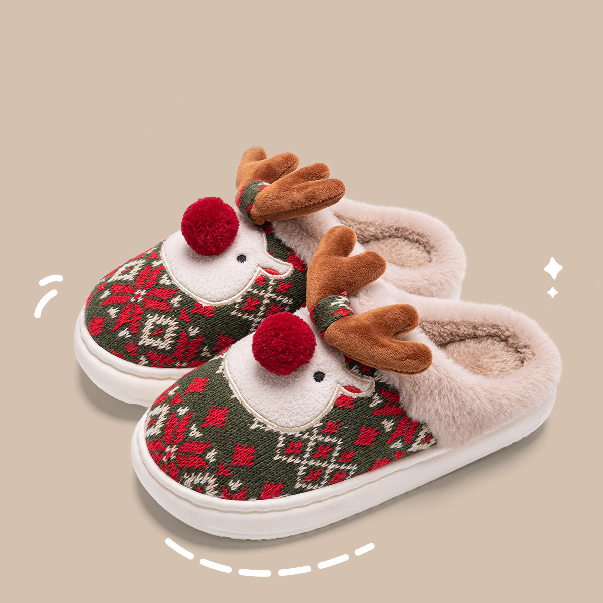 Non-slip Plush Fuzzy Slippers 3 Non-slip Plush Fuzzy Slippers - Image 3