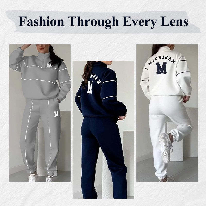 Women's 2 Piece Outfits Pullover Sweatsuit 2 Women's 2 Piece Outfits Pullover Sweatsuit - Image 2