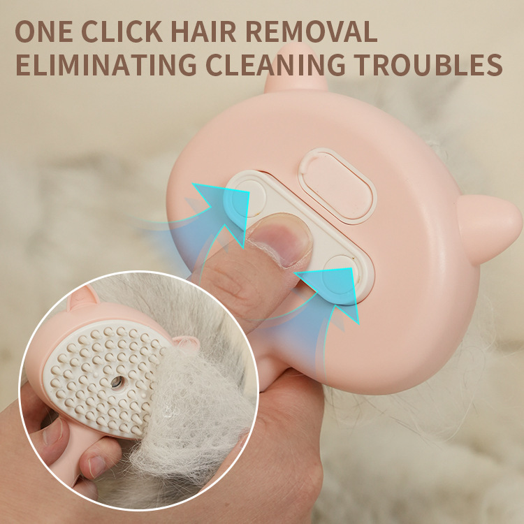 Hair Multifunctional Rechargeable Self Cleaning Slicker Brush With Mist 2 Hair Multifunctional Rechargeable Self Cleaning Slicker Brush With Mist - Image 2