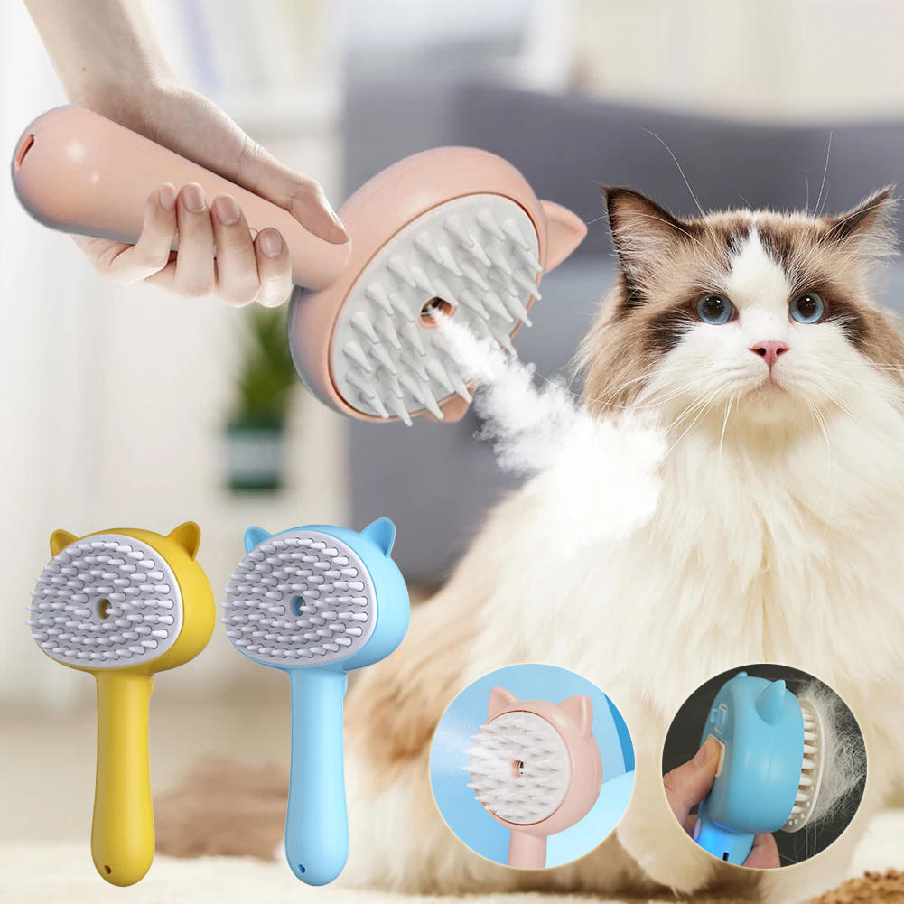 Hair Multifunctional Rechargeable Self Cleaning Slicker Brush With Mist 1 Hair Multifunctional Rechargeable Self Cleaning Slicker Brush With Mist