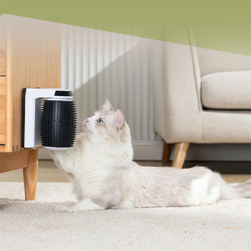 Automatic Cat Self Groomer Wall Corner Brushes Soft Cat Corner Scratcher Self Grooming 7 Automatic Cat Self Groomer Wall Corner Brushes Soft Cat Corner Scratcher Self Grooming - Image 7