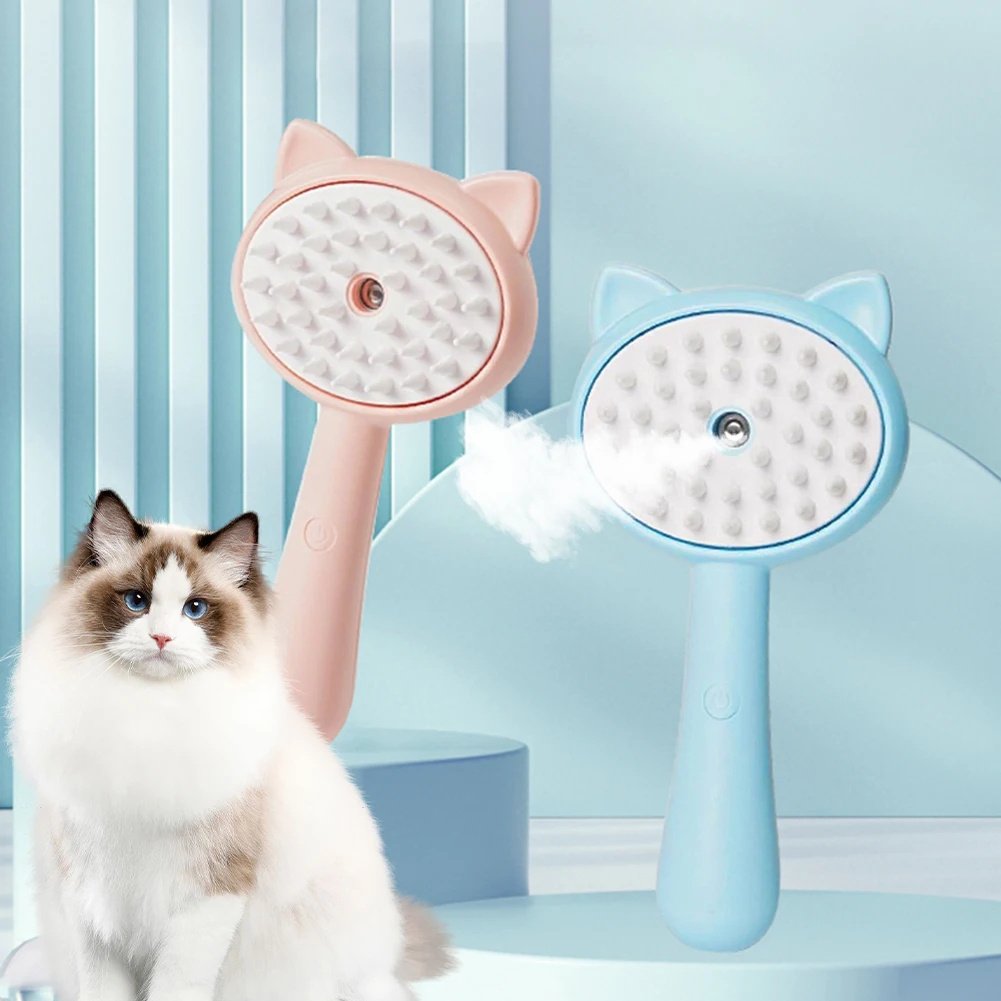 Hair Multifunctional Rechargeable Self Cleaning Slicker Brush With Mist 3 Hair Multifunctional Rechargeable Self Cleaning Slicker Brush With Mist - Image 3