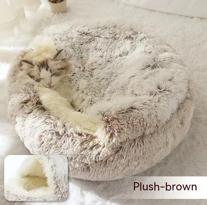 2 In 1 Dog And Cat Bed Pet Winter Bed 6 2 In 1 Dog And Cat Bed Pet Winter Bed - Image 6