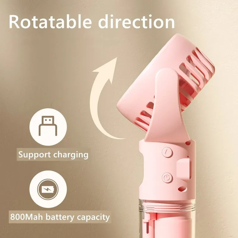 Portable Handheld Spray Fan 4-Speed Water Spray Mist Fan 8 Portable Handheld Spray Fan 4-Speed Water Spray Mist Fan - Image 8