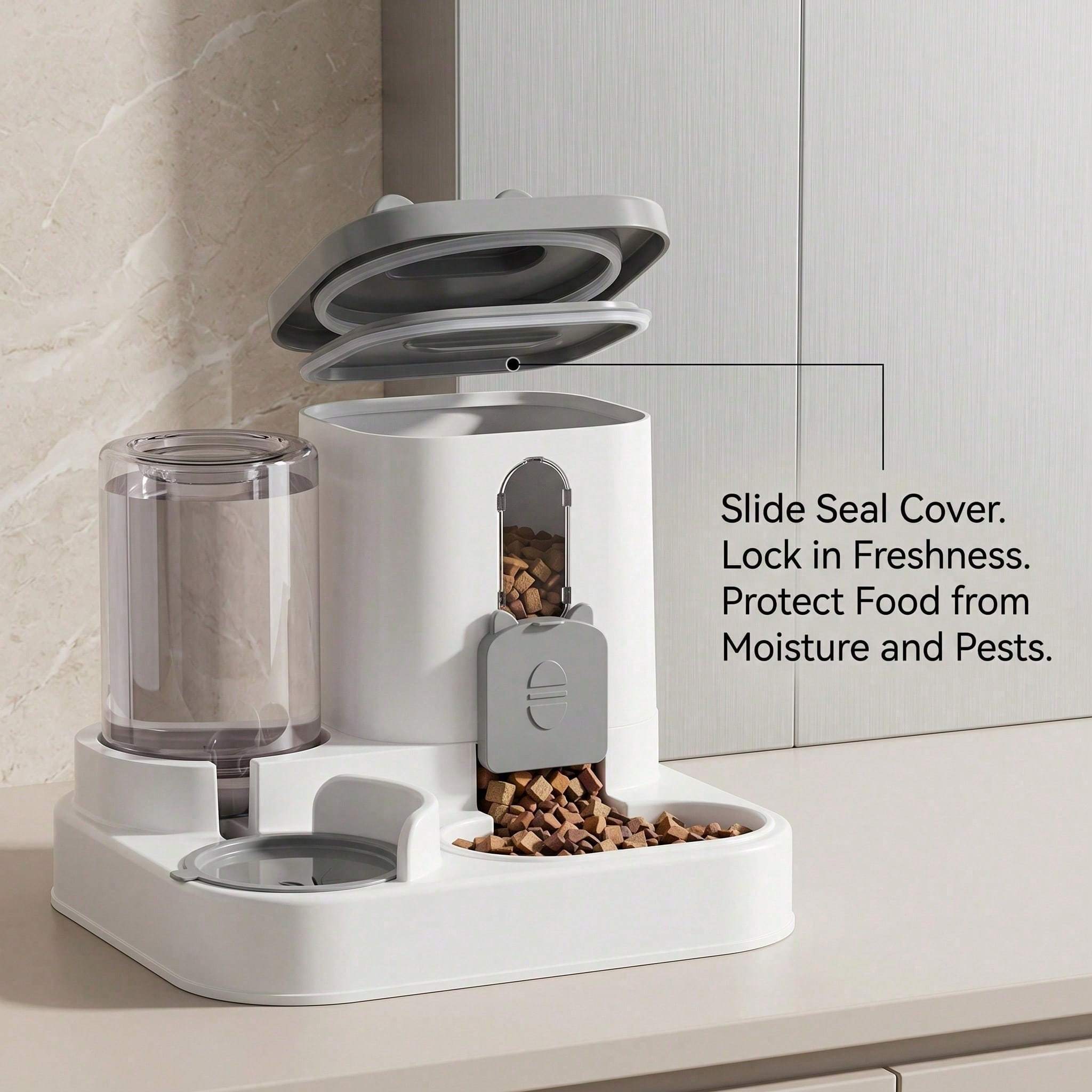 4 Colors Gravity Pet Feeder Automatic Food & Water Bowl Detachable Anti Slip Base Feeding Supplies 8 4 Colors Gravity Pet Feeder Automatic Food & Water Bowl Detachable Anti Slip Base Feeding Supplies - Image 8