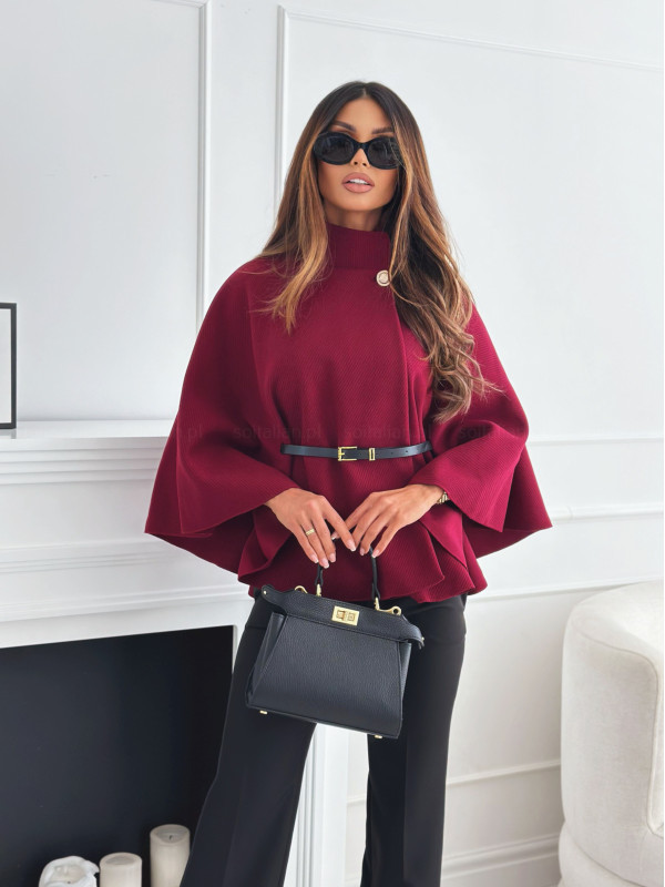 Top With Belt Jacket Woolen Sweater Outwear 8 Top With Belt Jacket Woolen Sweater Outwear - Image 8