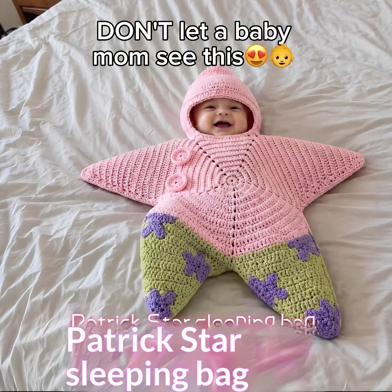 Crocheted Star-shaped Bodysuit Starfish Baby Sleeping Bag Hooded Romper Jumpsuit 8 Crocheted Star-shaped Bodysuit Starfish Baby Sleeping Bag Hooded Romper Jumpsuit - Image 8