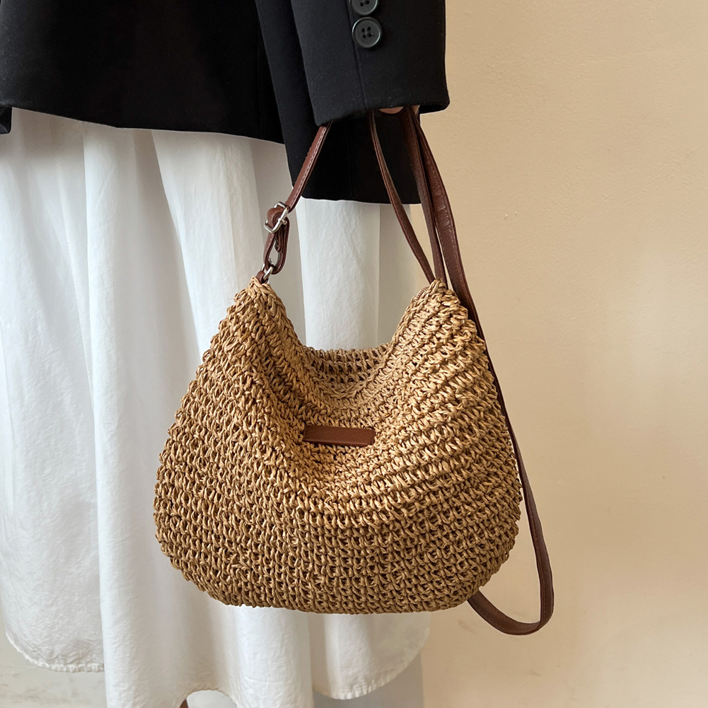 Niche Design Vacation Straw Tote Bag 4 Niche Design Vacation Straw Tote Bag - Image 4