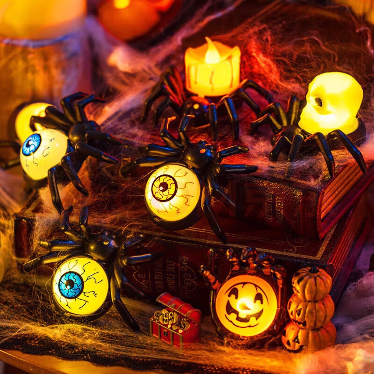 Halloween Decoration Spider Night Lights 6 Halloween Decoration Spider Night Lights - Image 6