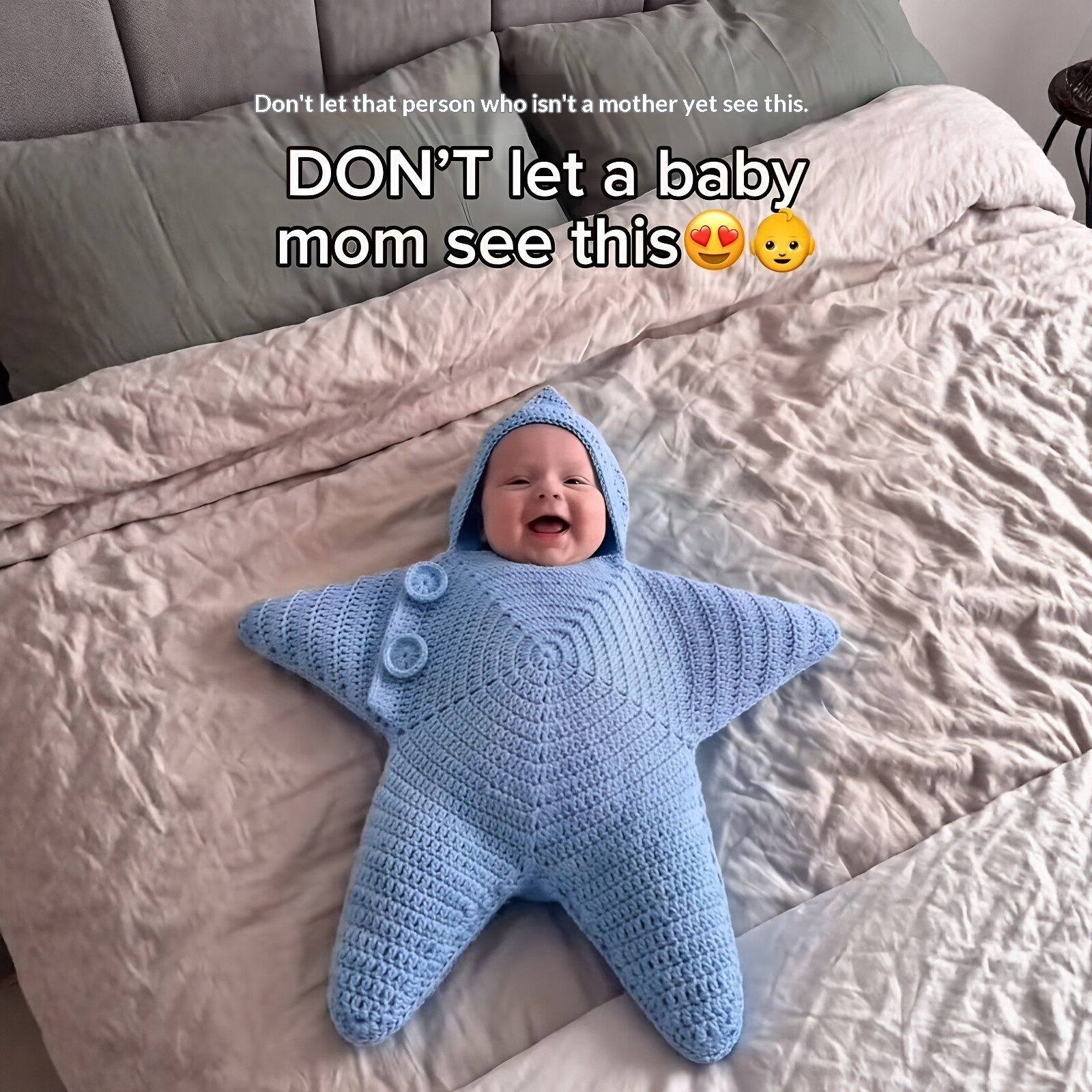 Crocheted Star-shaped Bodysuit Starfish Baby Sleeping Bag Hooded Romper Jumpsuit 9 Crocheted Star-shaped Bodysuit Starfish Baby Sleeping Bag Hooded Romper Jumpsuit - Image 9