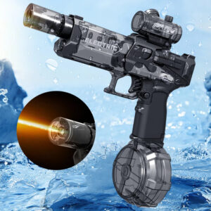 Fire Rat Electric Water Pistol Cool Light Full Automatic Water Spray Gun For Children