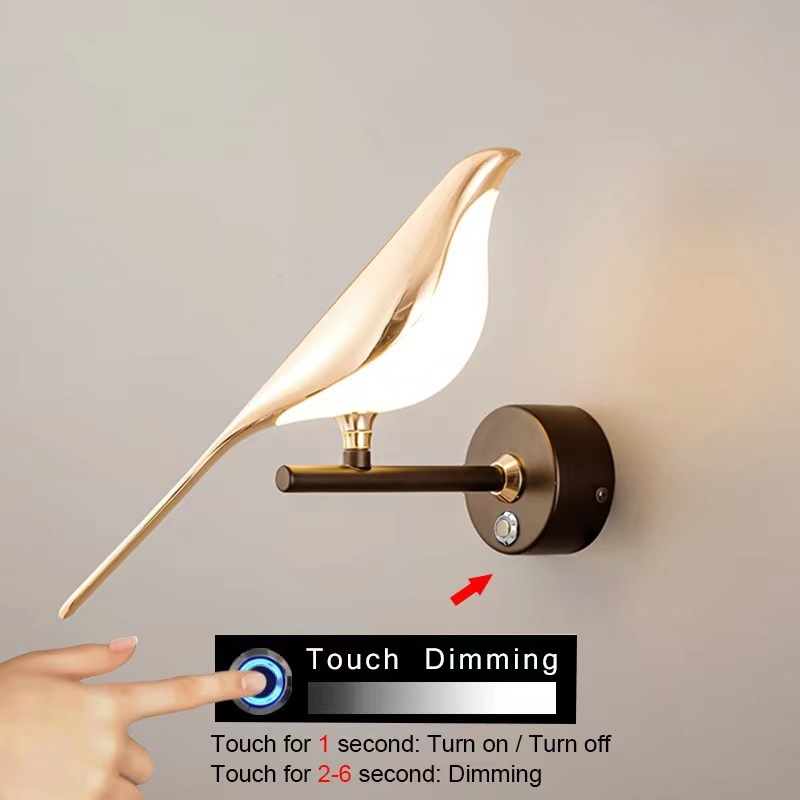 Golden Bird LED Wall Lights 5 Golden Bird LED Wall Lights - Image 5