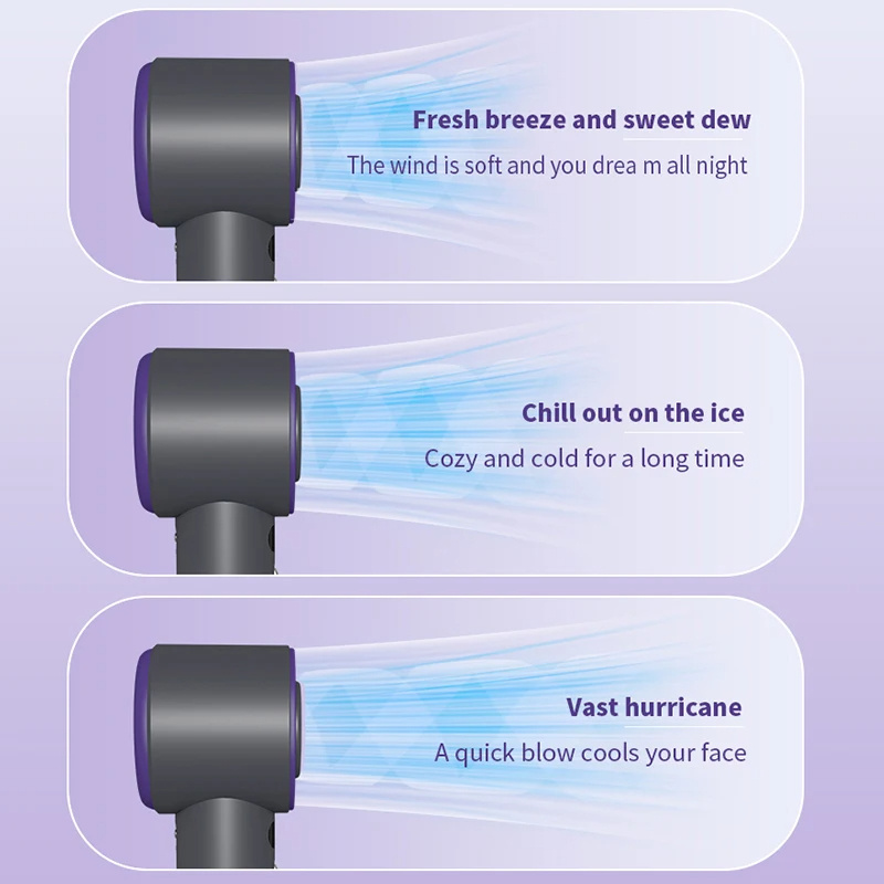 Handheld Turbo Fan 3000mAh Battery Wind Speeds Adjustable Mini Personal Fan 8 Handheld Turbo Fan 3000mAh Battery Wind Speeds Adjustable Mini Personal Fan - Image 8