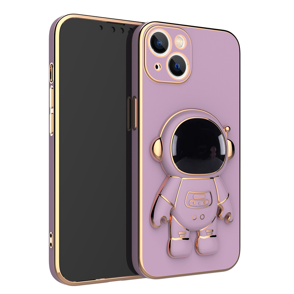 3D Astronaut Phone Case Anti-Drop Electroplating Bracket 4 3D Astronaut Phone Case Anti-Drop Electroplating Bracket - Image 4