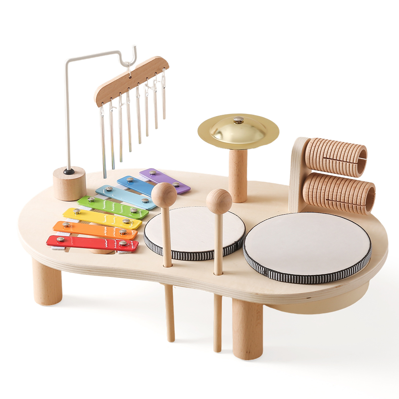 Baby Educational Toys Wooden Aeolian Bells 2 Baby Educational Toys Wooden Aeolian Bells - Image 2