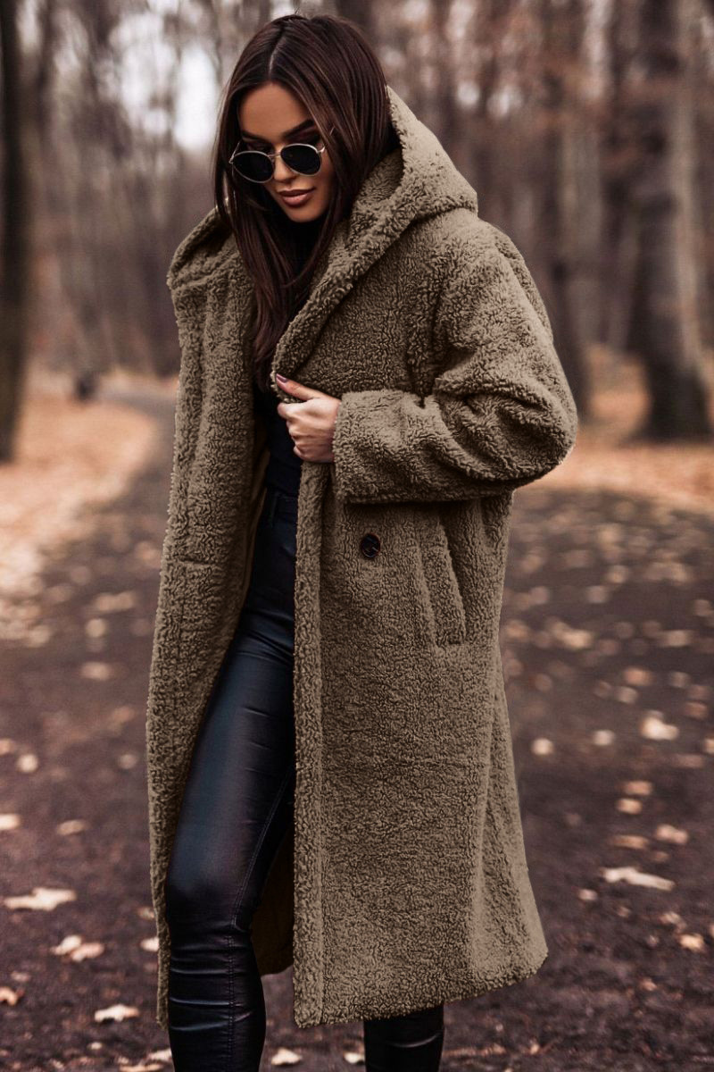 Plush Faux Fleece Long Coat 10 Plush Faux Fleece Long Coat - Image 10