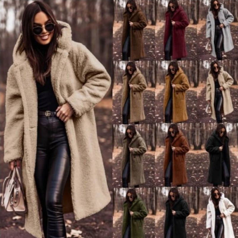 Plush Faux Fleece Long Coat 1 Plush Faux Fleece Long Coat
