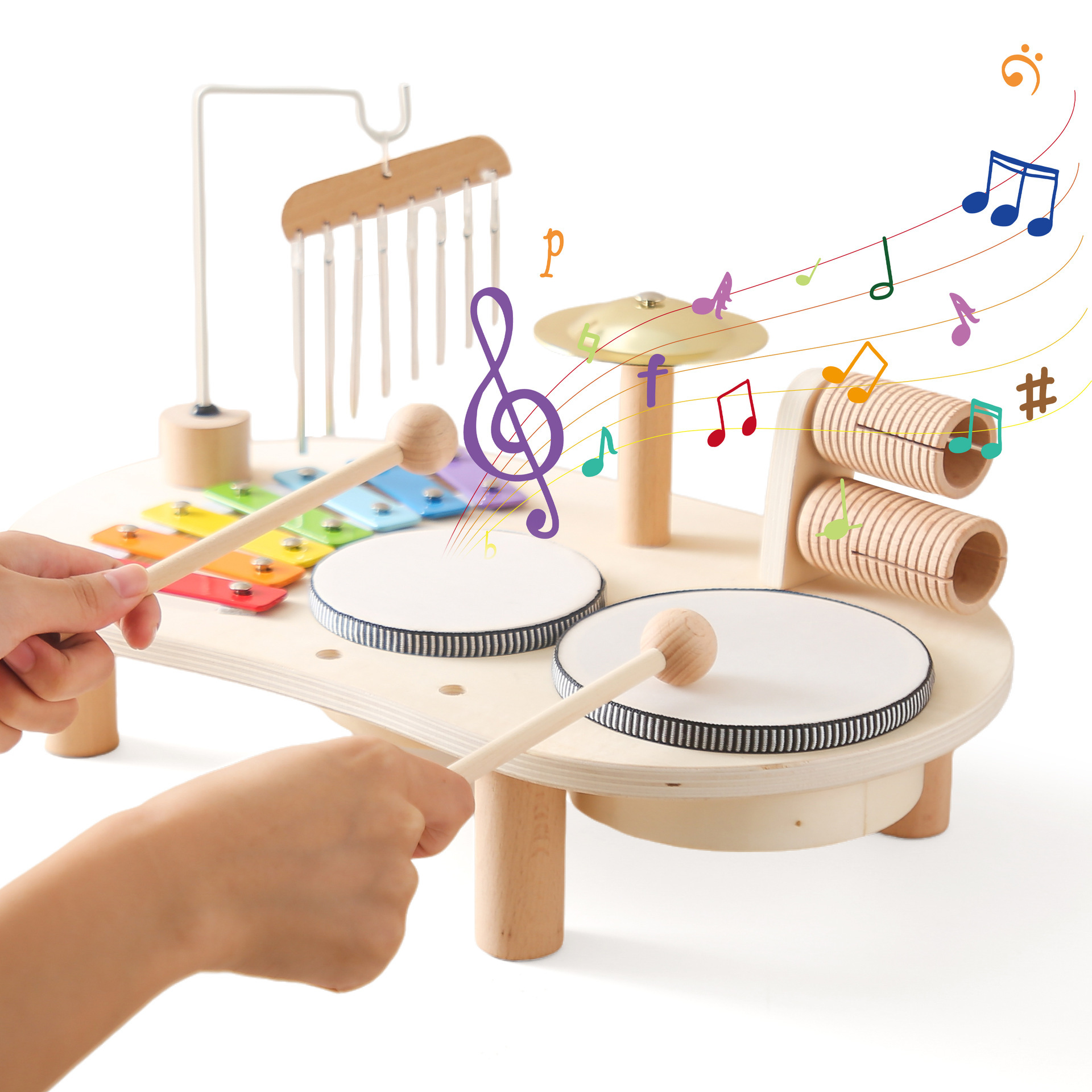 Baby Educational Toys Wooden Aeolian Bells 9 Baby Educational Toys Wooden Aeolian Bells - Image 9