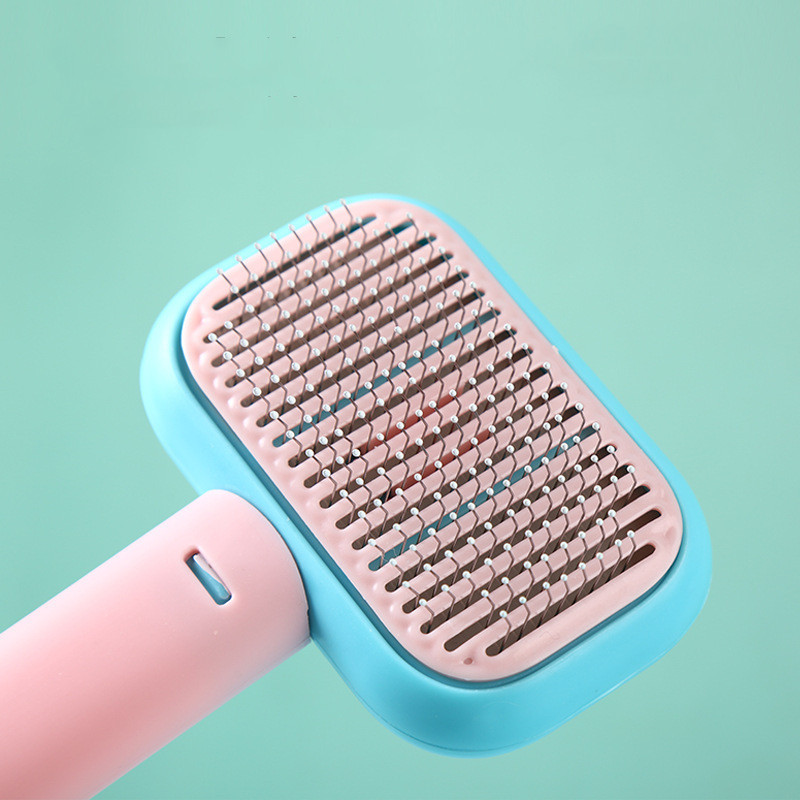 Pet Hair Brush For Massage Stainless Steel Cleaning Tool 4 Pet Hair Brush For Massage Stainless Steel Cleaning Tool - Image 4