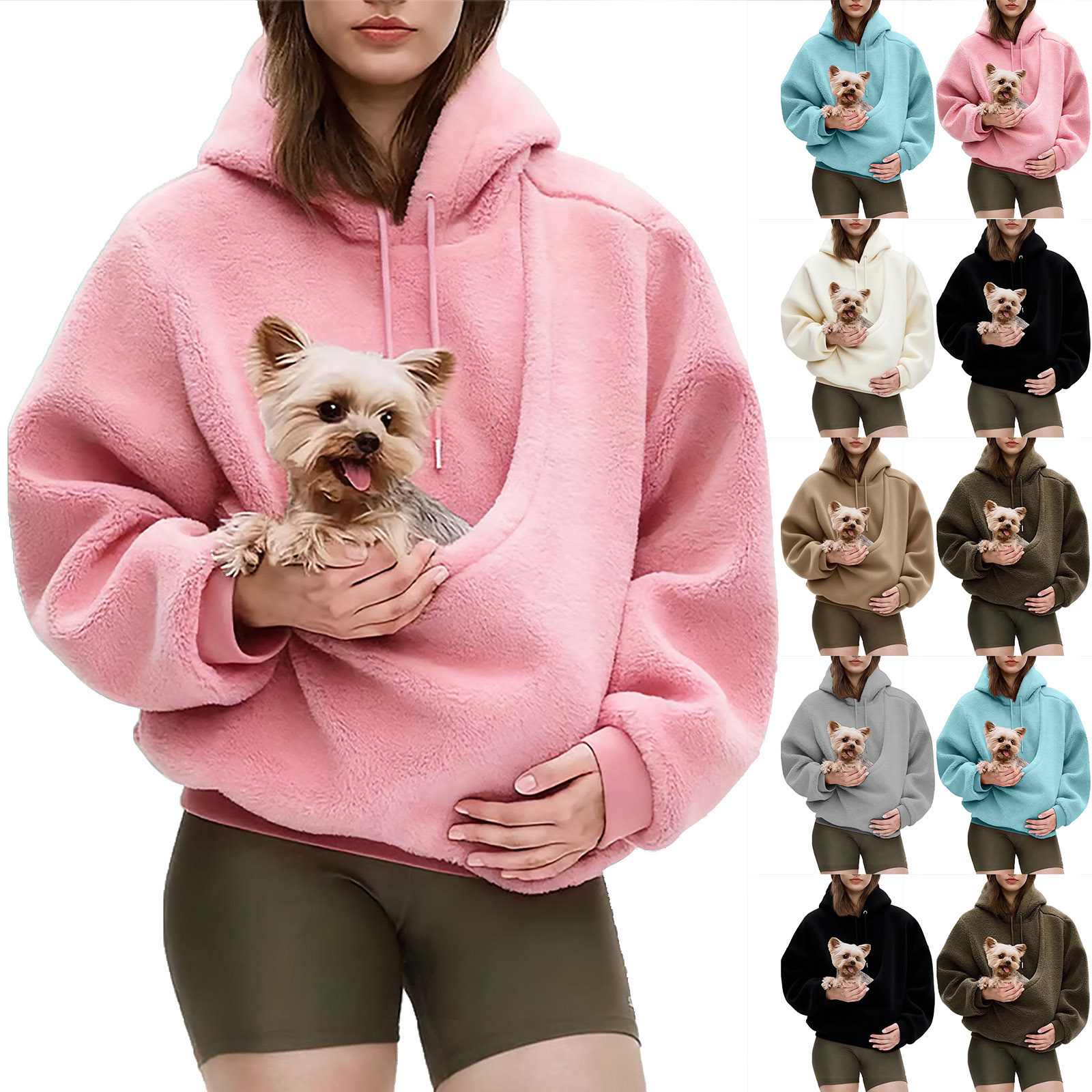 Kangaroo Pet Holder Carrier Big Pouch Hoodie 1 Kangaroo Pet Holder Carrier Big Pouch Hoodie