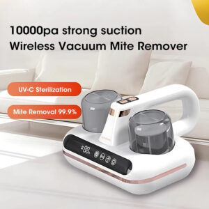 Vacuum Mite Remover Cordless Handheld Cleaner Powerful Suction For Cleaning Bed Pillow
