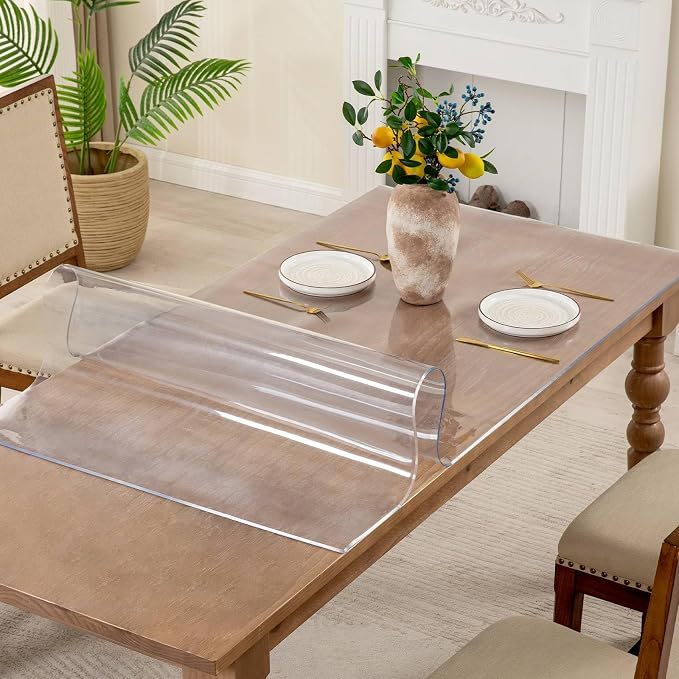 Waterproof Heavy Duty PVC Clear Table Protector Mat -1.5mm Thickness 6 Waterproof Heavy Duty PVC Clear Table Protector Mat -1.5mm Thickness - Image 6